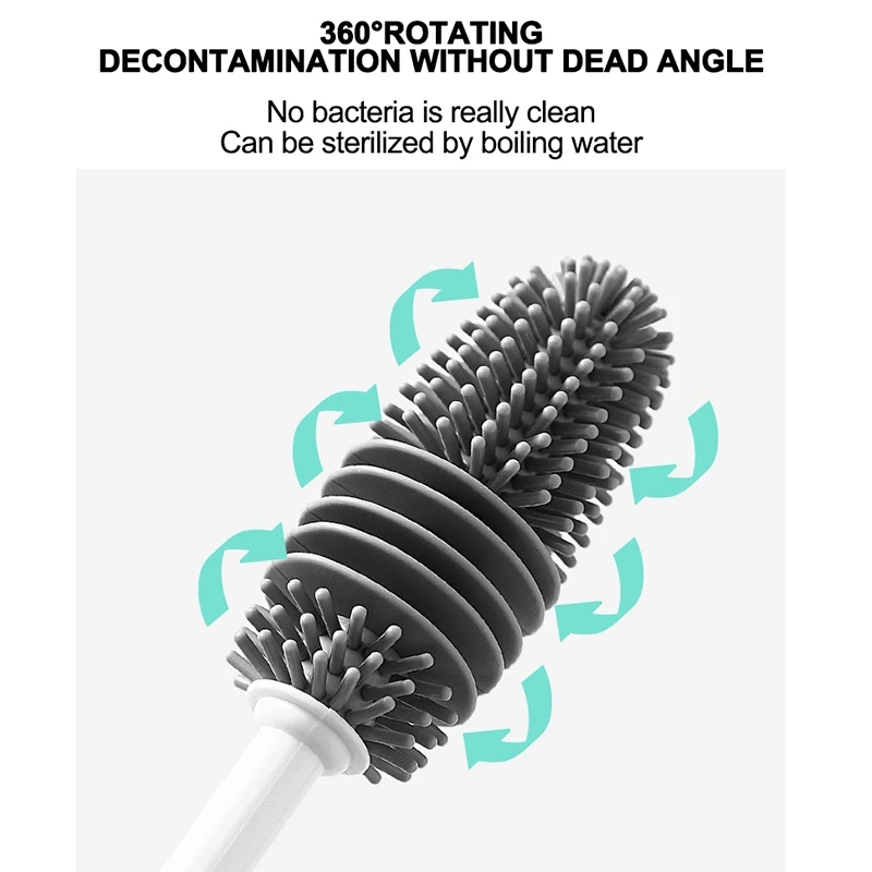 برس سیلیکونی تمیز کننده بطری مدل Lio